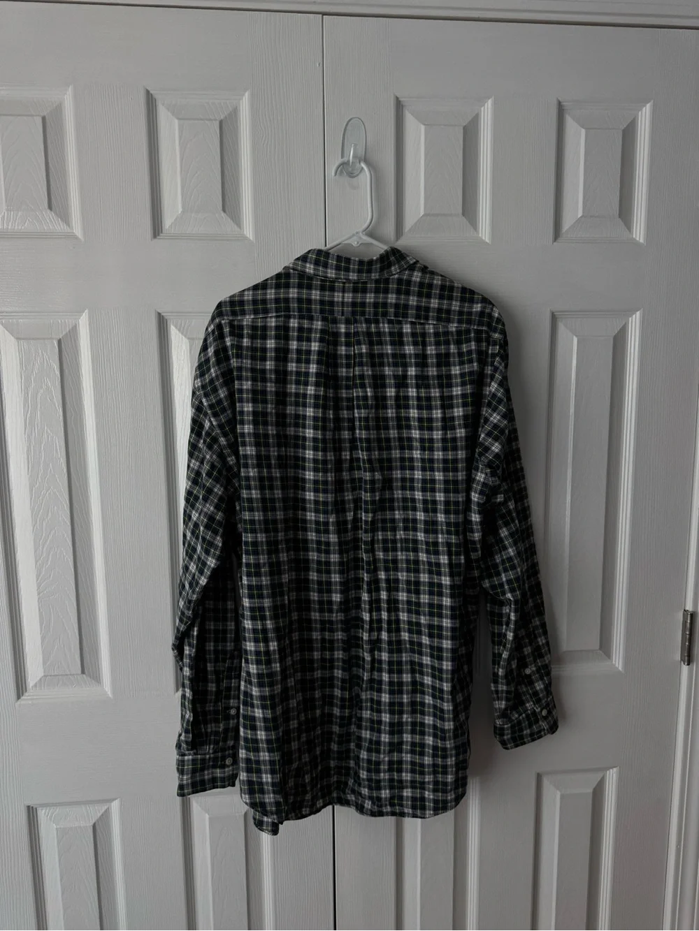 Polo Ralph Lauren Vintage Plaid Flannel Button Down XXL 90s Dress Shirt Luxury
